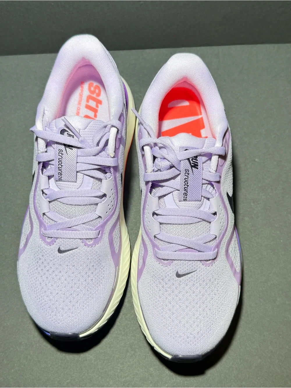 Nike Women’s Running Shoes — Lavender with Black Swoosh and Pink Accents